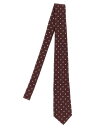 イヴ サンローラン SAINT LAURENT PARIS 蝶ネクタイ タイ ネクタイ メンズ レッド Ties and bow ties 'Petits Losan' tie 8270083Y0016188 Bordeaux 関税 送料無料 ラッピング無料 2025AW ju