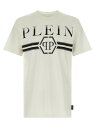 フィリップ プレイン PHILIPP PLEIN Tシャツ メンズ ホワイト T-shirts 'Stripes' T-shirt FAECMTK8458PJY002N01OF White 関税 送料無料 ラッピング無料 2025AW ju