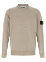 ストーン アイランド STONE ISLAND セーター ニットウェア メンズ ベージュ Knitwear Logo badge sweater K2S155100072S00A3V009A Beige 関税 送料無料 ラッピング無料 2025AW ju