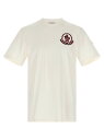 モンクレール MONCLER Tシャツ メンズ ホワイト T-shirts Flocked logo T-shirt K20918C0005789AZ9034 White 関税 送料無料 ラッピング無料 2025AW ju