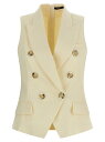 バルマン BALMAIN ジレ ベスト レディース ホワイト Vests 'Gold and Gold Coin' vest FF1AG740VI290CF White 関税 送料無料 ラッピング無料 2025AW ju