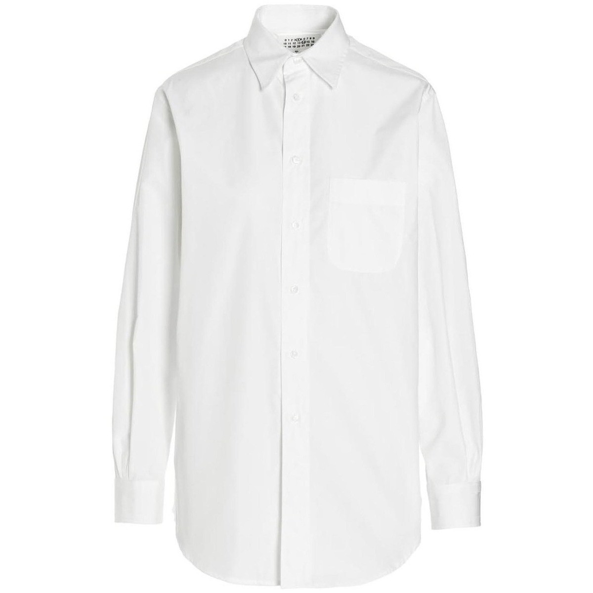 【土日限定クーポン配布中！】 MAISON MARGIELA メゾン マルジェラ ホワイト White Poplin shirt シャツ レディース 春夏2024 SI0DL0001S52245100 【関税・送料無料】【ラッピング無料】 ju