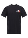 モンクレール MONCLER Tシャツ メンズ ブルー T-shirts Tricolor logo t-shirt K20918C0005689AUG778 Blue 関税 送料無料 ラッピング無料 2025AW ju