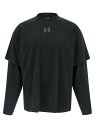 44 LABEL GROUP Tシャツ メンズ ブラック T-shirts 'Double Sleeve' T-shirt B0030607FA673P731 Black 関税 送料無料 ラッピング無料 2025AW ju