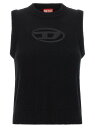 ディーゼル DIESEL ジレ ベスト レディース ブラック Vests 'M-Argarin-Sl' vest A175100KCAE9XXA Black 関税 送料無料 ラッピング無料 2025AW ju