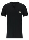 ドルチェ&ガッバーナ DOLCE&GABBANA Tシャツ メンズ ブラック T-shirts Logo T-shirt G8PT2TG7F2IN0000 Black 関税 送料無料 ラッピング無料 2025SS ju