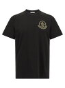 モンクレール MONCLER Tシャツ メンズ ブラック T-shirts Flocked logo T-shirt K20918C0005789AZ9999 Black 関税 送料無料 ラッピング無料 2025AW ju