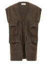 パロシュ P.A.R.O.S.H. ジレ ベスト レディース ブラウン Vests 'Lacoon' vest D500724LACOON024 Brown 関税 送料無料 ラッピング無料 2025AW ju