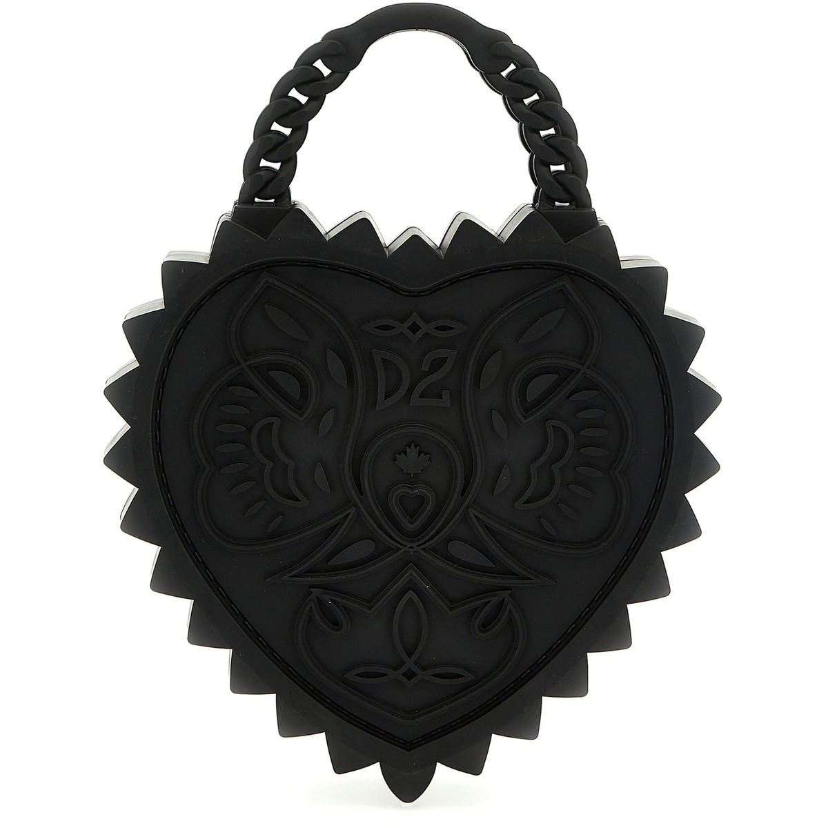 DSQUARED2 ディースクエアード ブラック Black 'Open Your Heart' handbag バッグ レディース 春夏2024 HBW0058358072152124 【関税・送料無料】【ラッピング無料】 ju