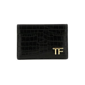 【15,000円以上1,000円OFF!!】 TOM FORD トム フォード ブラック Black Logo card holder 財布 メンズ 春夏2024 YT232LCL168G1N001 【関税・送料無料】【ラッピング無料】 ju