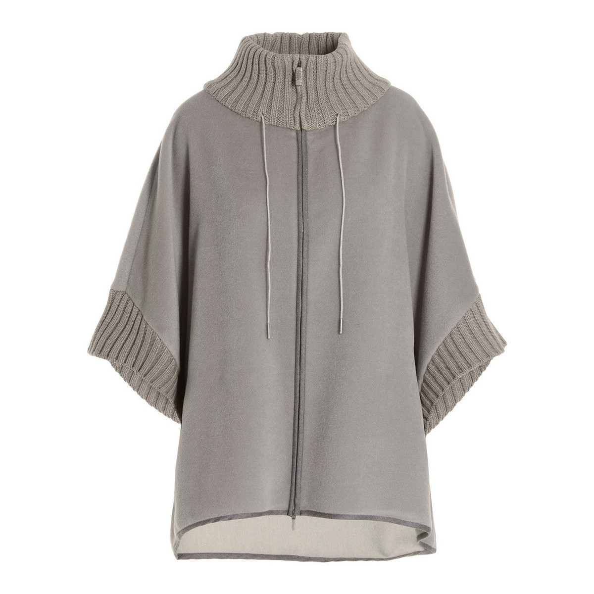 【楽天スーパーSALE対象商品】【5000円OFF!!】 FABIANA FILIPPI ファビアナ フィリッピ Gray Wool knit cape トップス レディース 秋冬2022 CTD222W2508147 ju