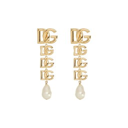 D＆G(ドルガバ) 【土日限定！15000円以上で1000円OFF】 DOLCE&GABBANA ドルチェ&ガッバーナ ゴールド Gold Logo earrings ジュエリー レディース 秋冬2023 WEN6P5W1111ZOO00 【関税・送料無料】【ラッピング無料】 ju