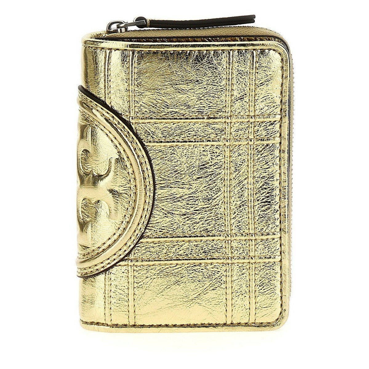 TORY BURCH トリー バーチ ゴールド Gold 'Fleming Soft Metallic Square Quilt' wallet 財布 レディース 春夏2024 152608700 【関税・送料無料】【ラッピング無料】 ju