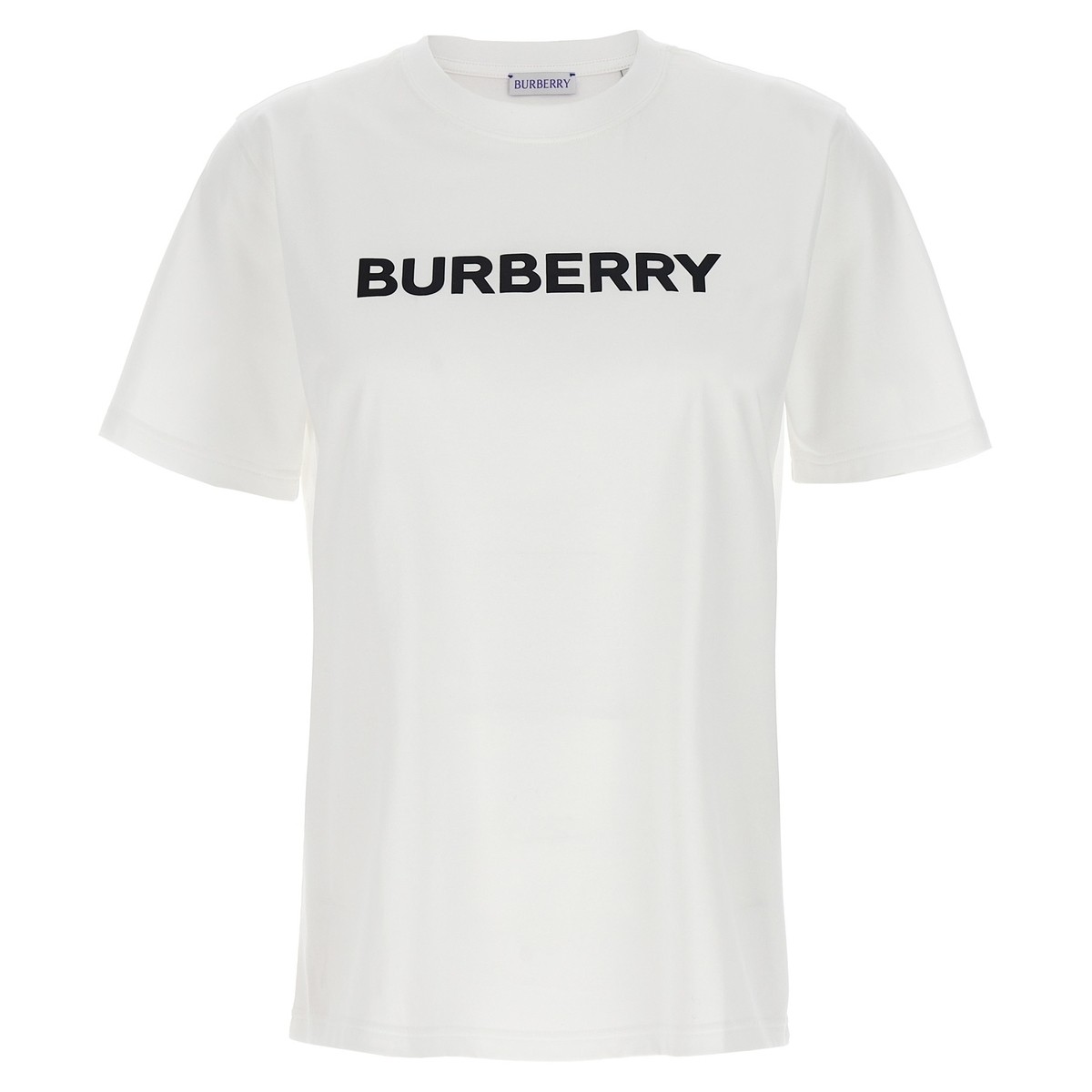 BURBERRY バーバリー ホワイト White/Black 'Harriston' T-shirt Tシャツ レディース 春夏2024 8080325WHITE 【関税・送料無料】【ラッピング無料】 ju