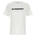 【15,000円以上ご購入で1,000円OFF！】 BURBERRY バーバリー ホワイト White/Black 'Harriston' T-shirt Tシャツ レディース 春夏2024 8080325WHITE 【関税・送料無料】【ラッピング無料】 ju