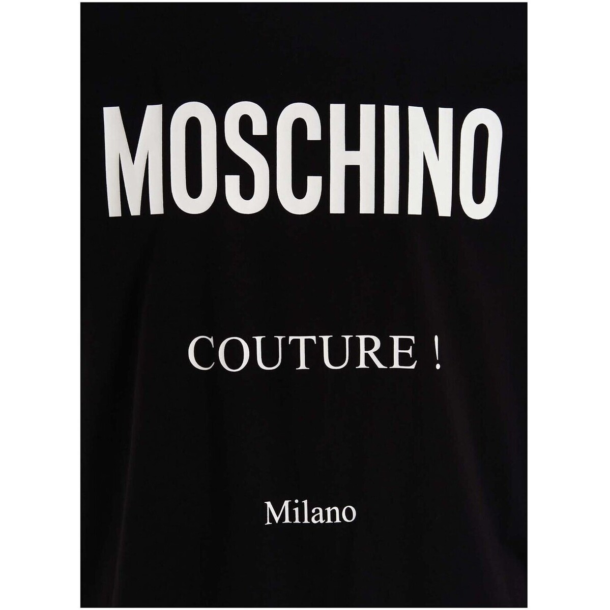 特価在庫あ MOSCHINO モスキーノ Black Logo t-shirt Tシャツ メンズ 春夏2022 A070702411555  ju：BRANDSHOP・クラージュ店 大特価お得