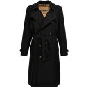 【10周年記念クーポン！P4倍！】 BURBERRY バーバリー ブラック Black 'Heritage Kensington' trench coat コート メンズ 春夏2024 8079384BLACK 【関税・送料無料】【ラッピング無料】 ju