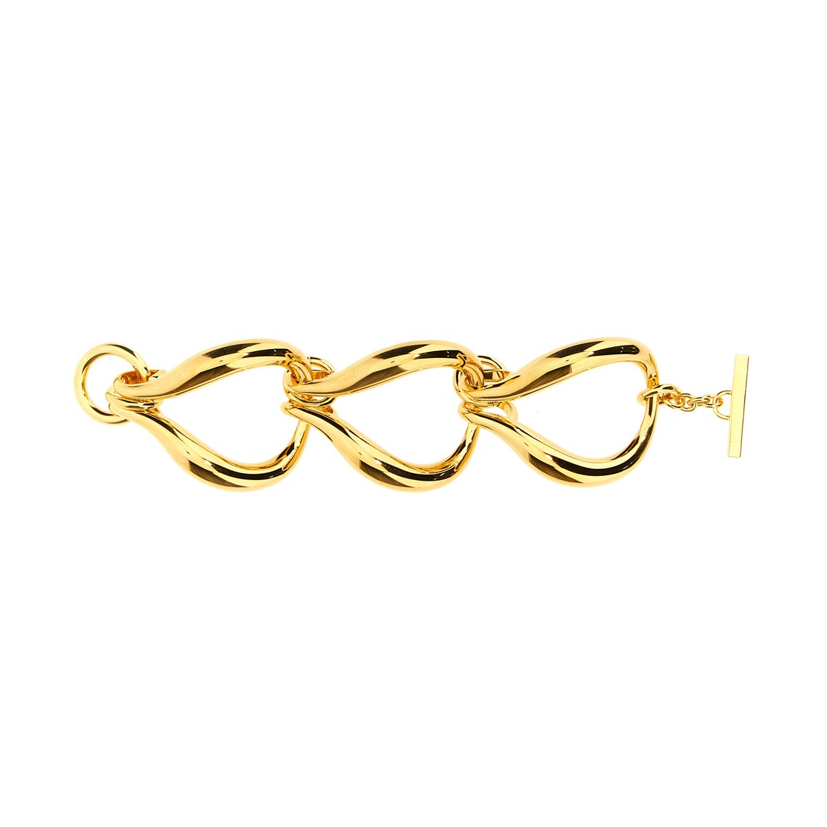 サンローラン ブレスレット（レディース） SAINT LAURENT PARIS イヴ サンローラン ゴールド Gold '3 Boucles' bracelet ジュエリー レディース 秋冬2023 762655Y15008030 【関税・送料無料】【ラッピング無料】 ju