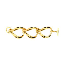 サンローラン ブレスレット 【15,000円以上ご購入で1,000円OFF！】 SAINT LAURENT PARIS イヴ サンローラン ゴールド Gold '3 Boucles' bracelet ジュエリー レディース 秋冬2023 762655Y15008030 【関税・送料無料】【ラッピング無料】 ju