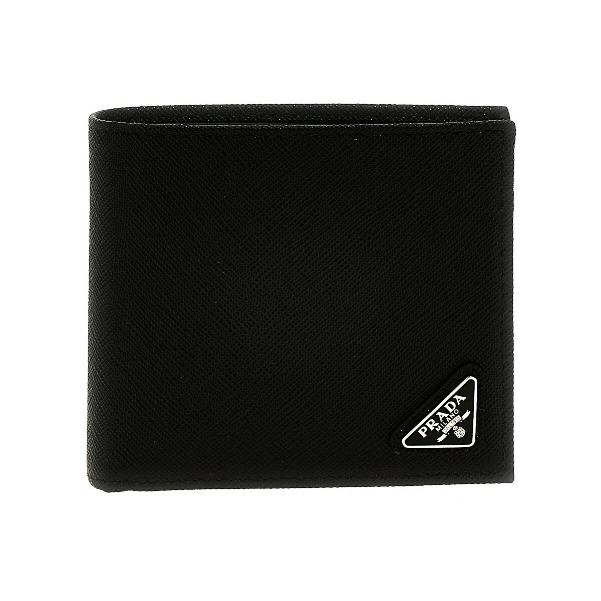 プラダ 財布（メンズ） PRADA プラダ ブラック Black Saffiano logo wallet 財布 メンズ 春夏2024 2MO738QHHF0002 【関税・送料無料】【ラッピング無料】 ju