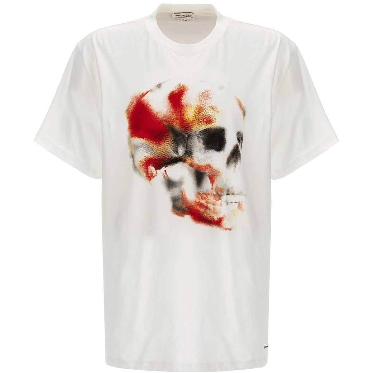 【土日限定クーポン配布中！】 ALEXANDER MCQUEEN アレキサンダー マックイーン ホワイト White 039 Skull 039 T-shirt Tシャツ メンズ 春夏2024 776336QTAAL0961 【関税 送料無料】【ラッピング無料】 ju