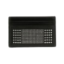 ALEXANDER MCQUEEN アレキサンダー マックイーン ブラック Black Studded card holder 財布 メンズ 春夏2024 7362301AAQ21000 【関税・送料無料】【ラッピング無料】 ju