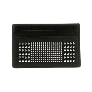 【15,000円以上1,000円OFF!!】 ALEXANDER MCQUEEN アレキサンダー マックイーン ブラック Black Studded card holder 財布 メンズ 春夏2024 7362301AAQ21000 【関税・送料無料】【ラッピング無料】 ju