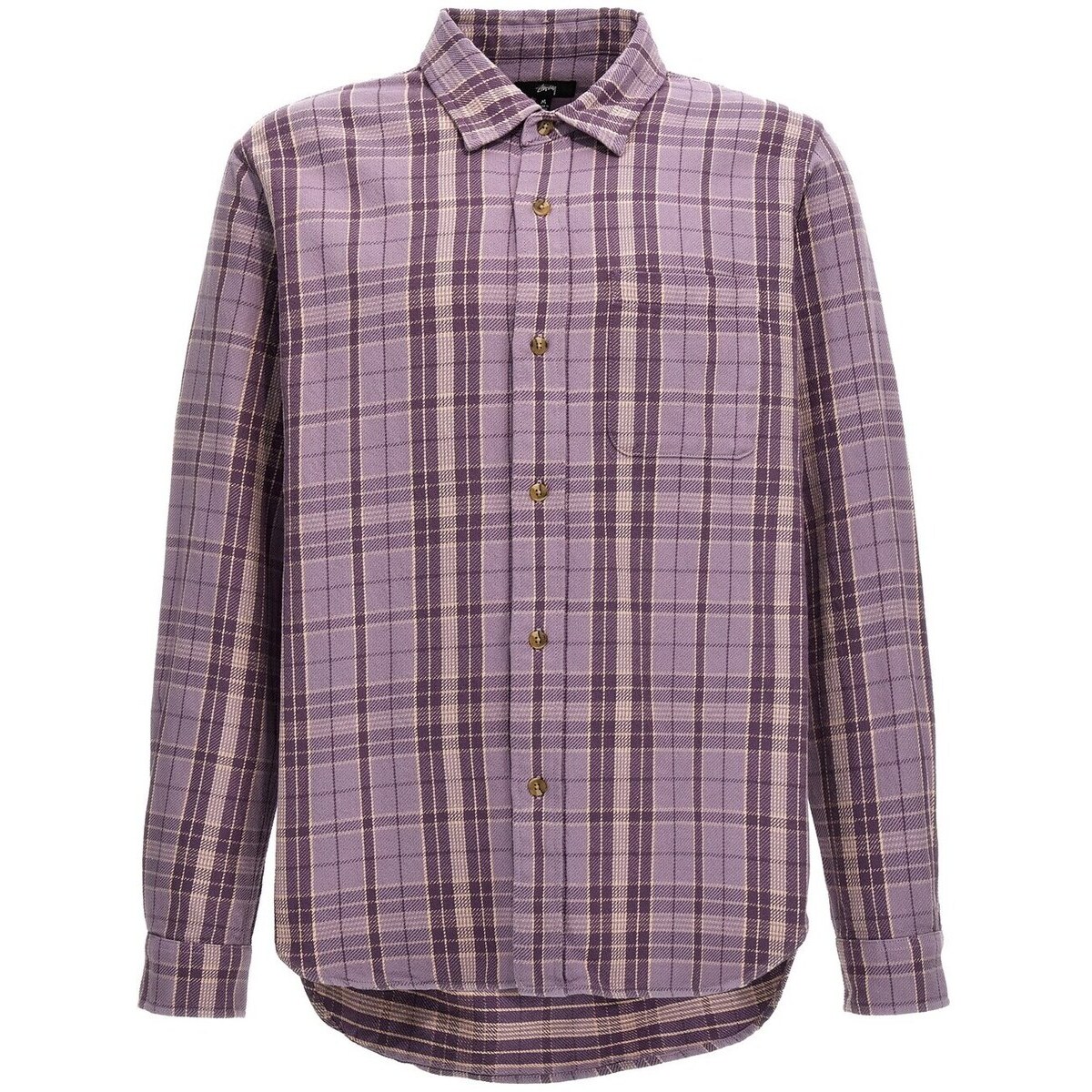 STUSSY ステューシー パープル Purple 'Stones plaid' shirt シャツ メンズ 春夏2024 1110303LAVENDER 【関税・送料無料】【ラッピング無料】 ju