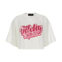 【15,000円以上ご購入で1,000円OFF！】 DSQUARED2 ディースクエアード ホワイト White Logo print cropped T-shirt Tシャツ レディース 春夏2024 S75GD0397S24662100 【関税・送料無料】【ラッピング無料】 ju