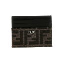 【15,000円以上1,000円OFF!!】 FENDI フェンディ ブラウン Brown 'FF' card holder 財布 メンズ 春夏2024 7M0164ALWKF0L3T 【関税・送料無料】【ラッピング無料】 ju