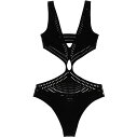 ROBERTO CAVALLI ロベルト カバリ ブラック Black 'Anatomic Stretch' one-piece swimsuit スイムウェア レディース 春夏2024 SYW012MA00105051 【関税・送料無料】【ラッピング無料】 ju