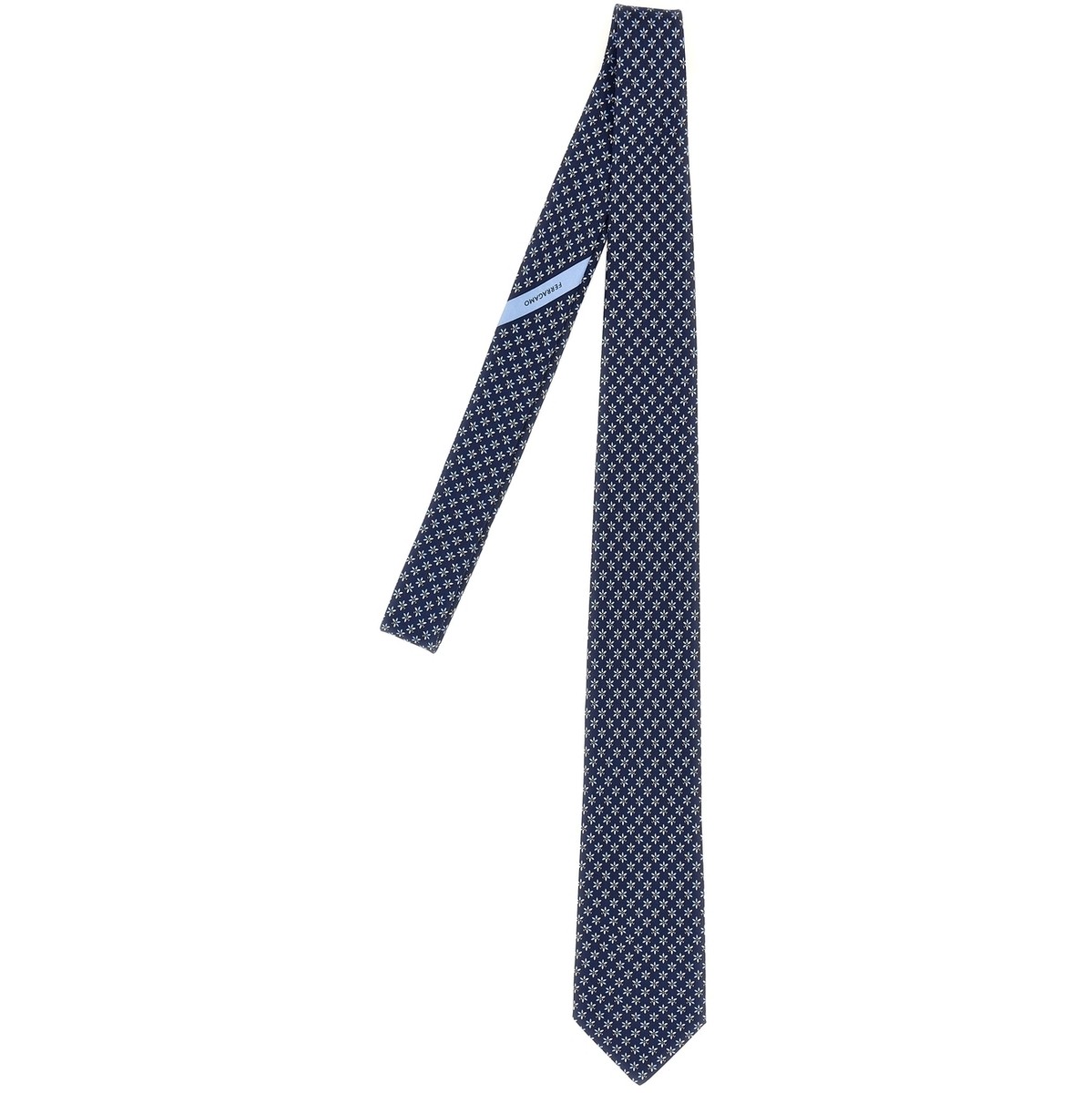 サルヴァトーレ・フェラガモ プレゼント メンズ（30000円程度） FERRAGAMO フェラガモ ブルー Blue Printed tie ファッション小物 メンズ 春夏2024 769657001 【関税・送料無料】【ラッピング無料】 ju