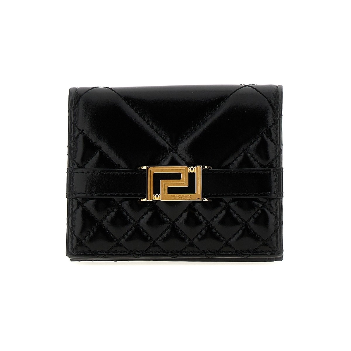 ヴェルサーチ 財布（レディース） VERSACE ヴェルサーチ ブラック Black 'Greca Goddess' wallet 財布 レディース 春夏2024 10088321A081861B00V 【関税・送料無料】【ラッピング無料】 ju