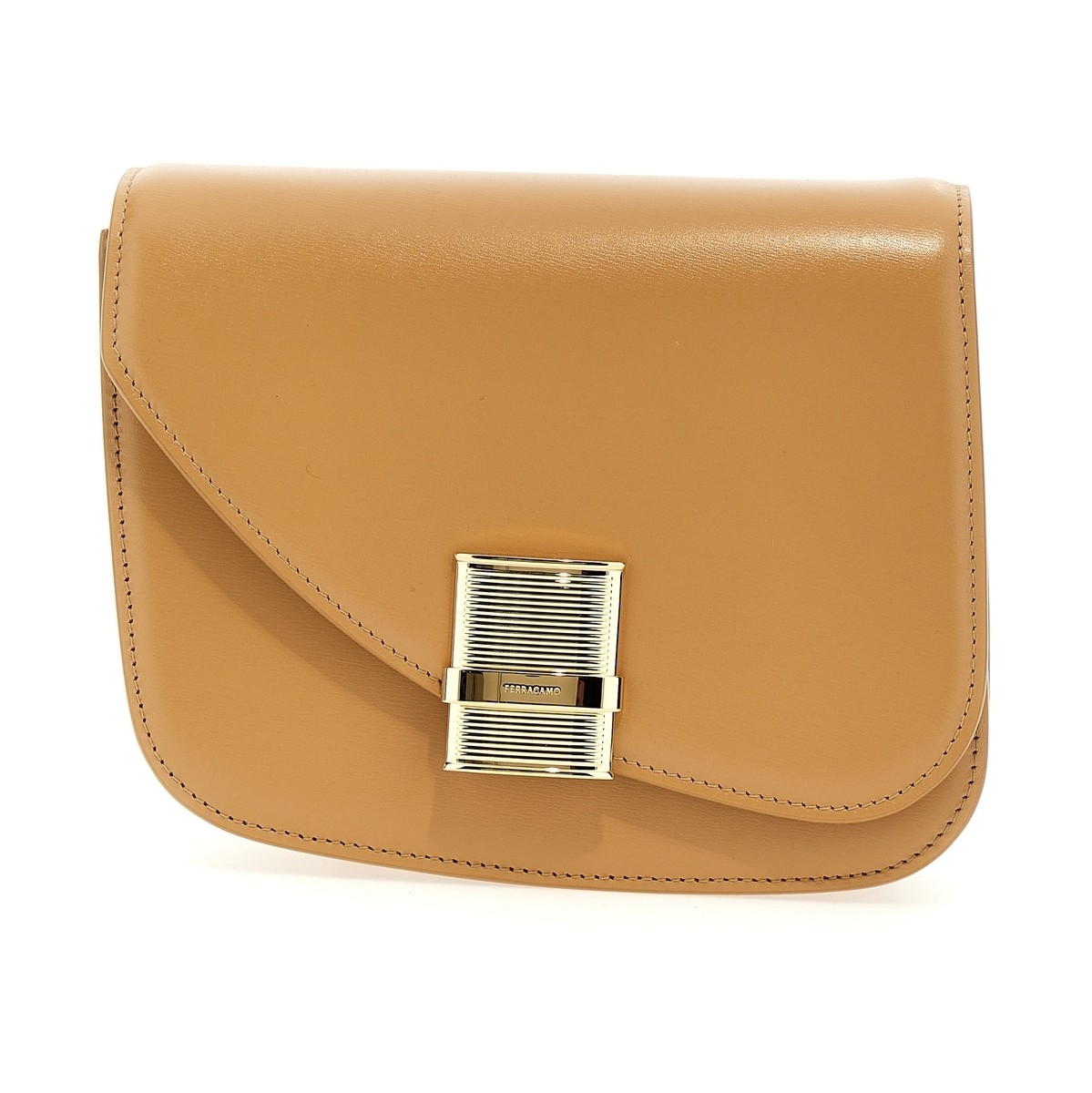 FERRAGAMO フェラガモ ベージュ Beige 'Fiamma' small shoulder bag バッグ レディース 春夏2024 769388LIGHTCAMEL  ju