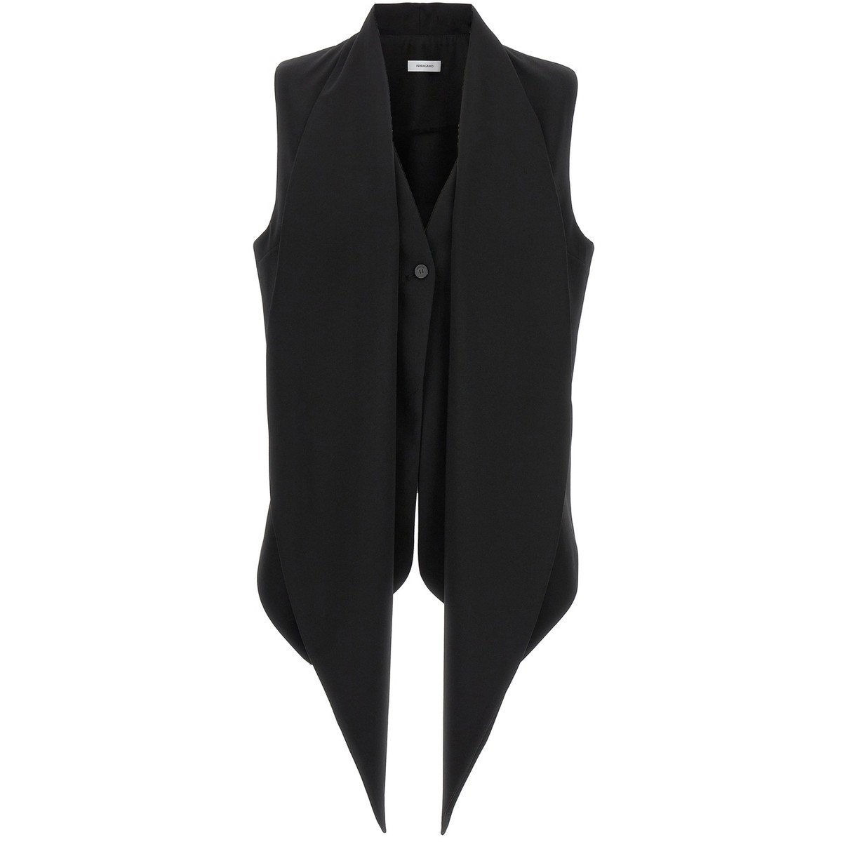 FERRAGAMO フェラガモ ブラック Black Pussy-bow vest トップス レディース 春夏2024 770078NERO 【関税 送料無料】【ラッピング無料】 ju