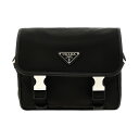 【三連休限定1000円OFF】 プラダ PRADA バッグ メンズ ブラック Business Bags 'Messenger' crossbody bag 2VD034VXOP2DMHF0002 Black 関税 送料無料 ラッピング無料 2024SS ju