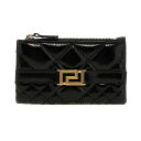 ヴェルサーチェ 財布（レディース） 【15,000円以上1,000円OFF!!】 VERSACE ヴェルサーチ ブラック Black 'Greca Goddess' card holder 財布 レディース 春夏2024 10128201A081861B00V 【関税・送料無料】【ラッピング無料】 ju