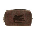 【15,000円以上ご購入で1,000円OFF！】 ETRO エトロ ブラウン Brown Logo embroidery beauty クラッチバッグ メンズ 春夏2024 MP2C0005AA012M0019 【関税・送料無料】【ラッピング無料】 ju