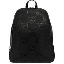 【15,000円以上1,000円OFF!!】 GUCCI グッチ ブラック Black 'Jumbo GG' big backpack バックパック メンズ 春夏2024 766932AACWY1000 【関税・送料無料】【ラッピング無料】 ju