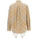 【15,000円以上ご購入で1,000円OFF！】 BURBERRY バーバリー ベージュ Beige Check shirt シャツ レディース 春夏2024 8083594FLAX 【関税・送料無料】【ラッピング無料】 ju