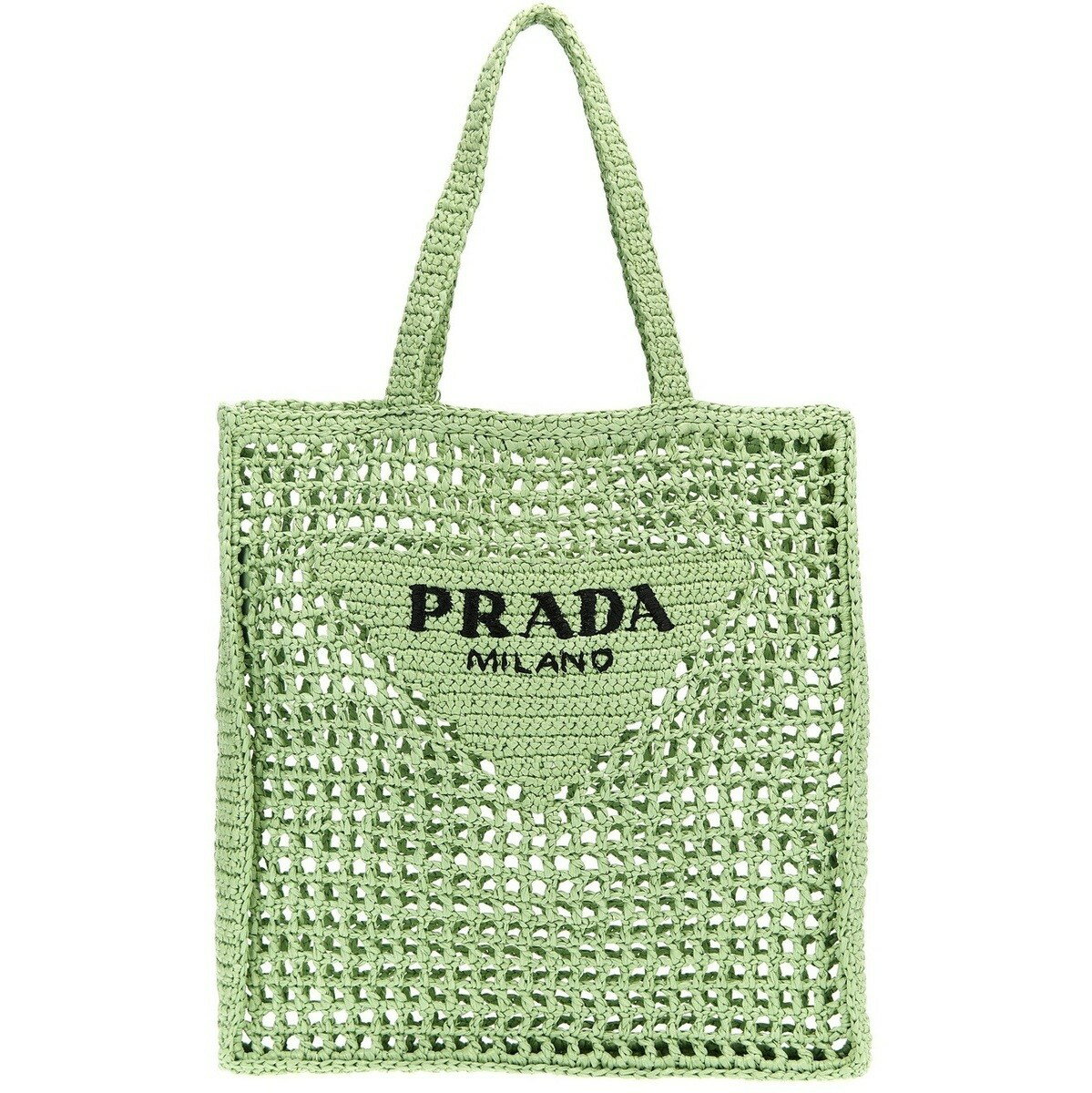 ץ PRADA ȡȥХå ǥ ꡼ Tote bags Logo woven fabric shopping bag 1...