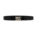 【15,000円以上1,000円OFF!!】 DSQUARED2 ディースクエアード ブラック Black Logo buckle leather belt ベルト メンズ 春夏2024 BEM049912900001M802 【関税・送料無料】【ラッピング無料】 ju