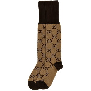 【15,000円以上1,000円OFF!!】 GUCCI グッチ ブラウン Brown 'GG' socks ソックス レディース 春夏2024 4763363G7019764 【関税・送料無料】【ラッピング無料】 ju