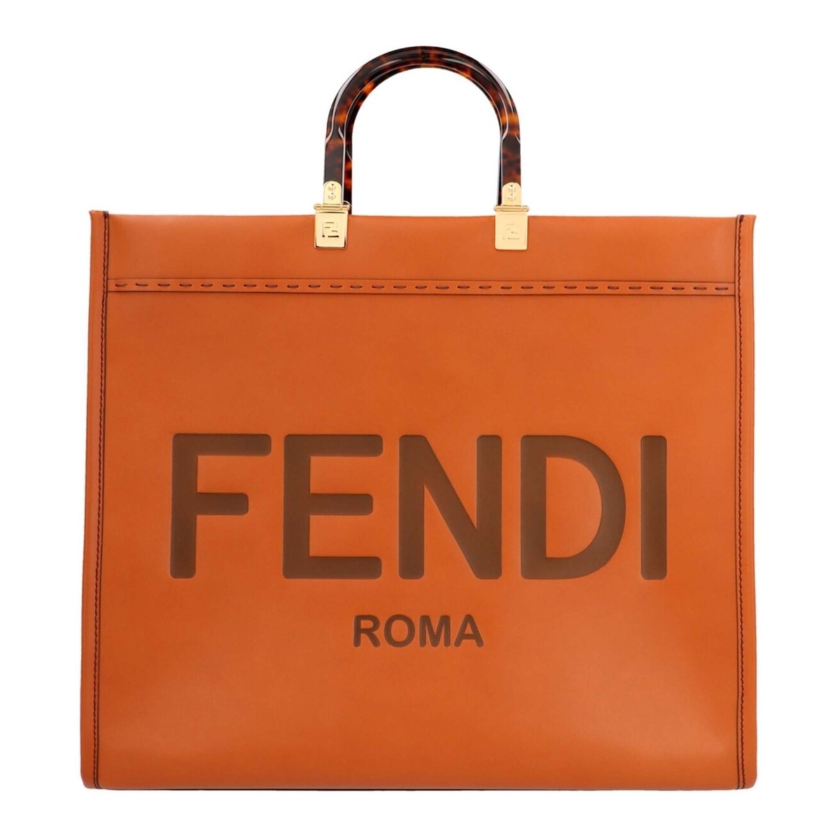 【0の付く日ポイント4倍】 FENDI フェンディ ブラウン Brown 'Fendi Sunshine Large' shopping bag トートバッグ レディース 秋冬2023 8BH372ABVLF0PWZ 【関税・送料無料】【ラッピング無料】 ju