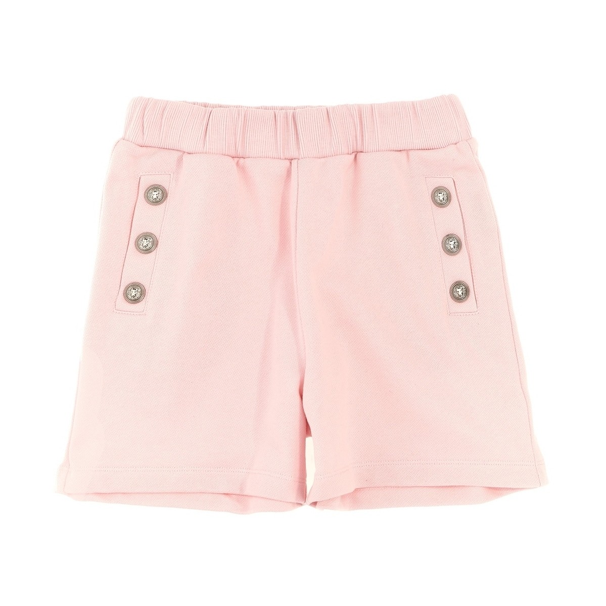 【土日限定クーポン配布中！】 BALMAIN バルマン ピンク Pink Logo buttons shorts パンツ ガールズ 春..