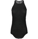 RICK OWENS リック オウエンス ブラック Black 'Basic Rib' tank top トップス レディース 春夏2024 RP01D2101RC09  ju