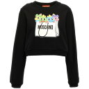 MOSCHINO モスキーノ ブラック Black 'Bubble bobble' fepla トレーナー レディース 春夏2024 A179910281555 【関税・送料無料】【ラッピング無料】 ju