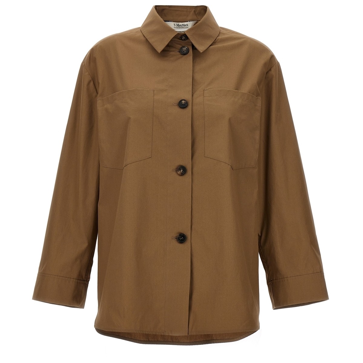 【土日限定クーポン配布中！】 MAX MARA マックス マーラ ブラウン Brown 'Epsilon' shirt シャツ レディース 春夏2024 EPSILON019 【関税・送料無料】【ラッピング無料】 ju