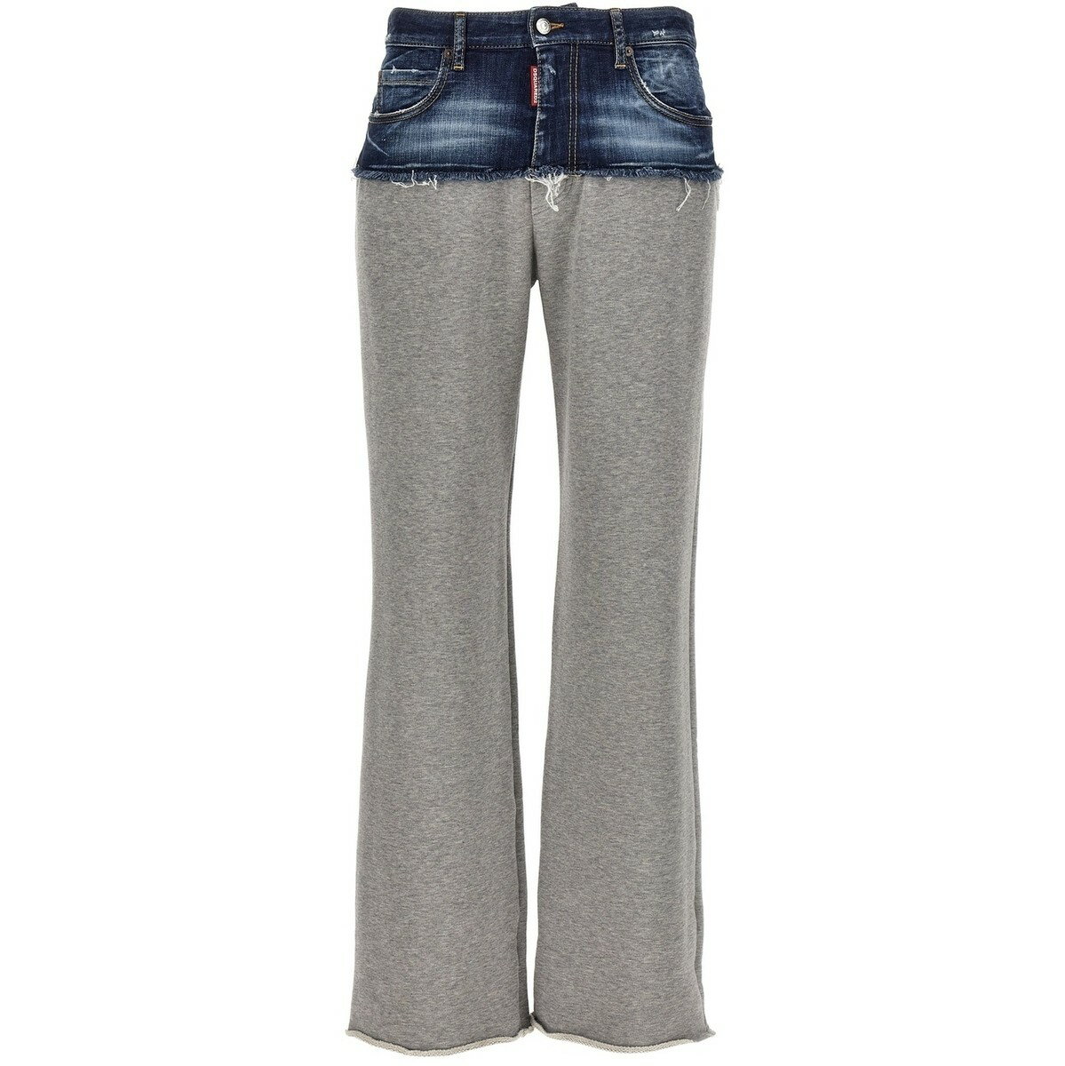 【本日5の付く日ポイント4倍!】 DSQUARED2 ディースクエアード グレー Gray 'Hybrid jean' pants パンツ レディース 春夏2024 S75KB0358STJ393961 【関税・送料無料】【ラッピング無料】 ju