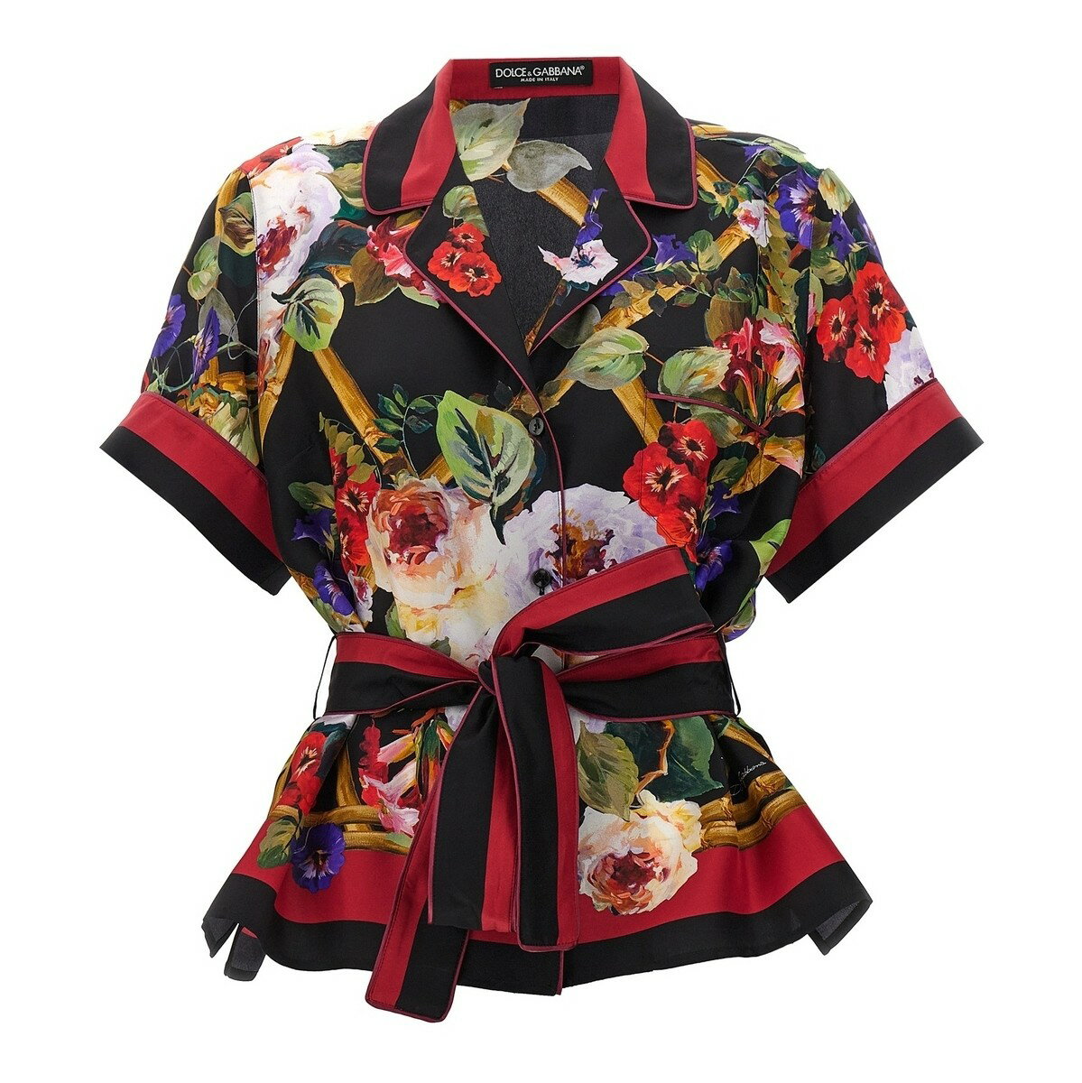 DOLCE&GABBANA ドルチェ&ガッバーナ マルチカラー Multicolor 'Roseto' shirt シャツ レディース 春夏2024 F5G67THI1RFHH4YA 【関税・送料無料】【ラッピング無料】 ju